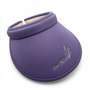 Vintage Kate Lord Gator Creek Golf Club Visor Lavender Purple Sarasota FL Rare